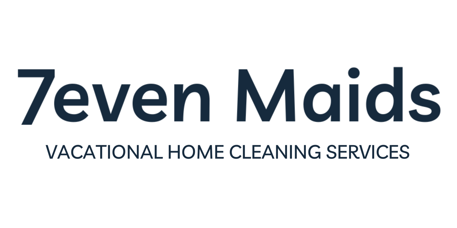 Logo for Seven Maids vacational cleaning services in Orlando Florida.